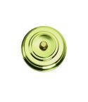 Polished Brass Circular Stepped Bell Push