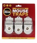 Pest Free Zone Quick Set Mouse Trap - Triple Pack