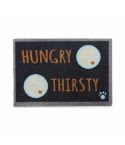 Howler & Scratch Hungry Black / Orange Floor Mat - 40 x 60cm