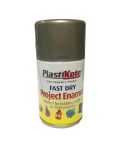 Plastikote Fast Dry Project Enamel Spray Paint - Pewter 100ml