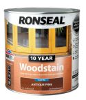 Ronseal Satin 10 Year Woodstain - Antique Pine 750ml