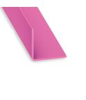 Pink PVC Equal Corner Profile - 20mm X 20mm X 2m