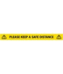 Please keep a safe distance Laminated Tape 50mm x 33m
