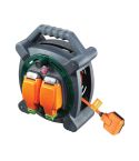 Masterplug 20m Cable Reel With 2 x Outdoor Sockets