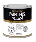 Rust-Oleum Painter's Touch Interior & Exterior White Satin Multi-Purpose Paint 250ml