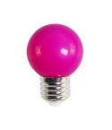 Tezla 1w Purple LED Plastic Globe ES Party Lightbulb