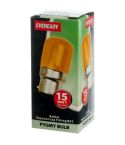 Eveready 15W AMBER Pygmy Bayonet Cap Fitting B22/ BC Light Bulb