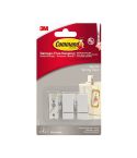 Command™ Hanging White Quartz Spring Clips - Small - Pack Of 3