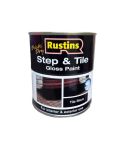 Rustins Quick Dry Step & Tile Gloss Paint - Black 500ml