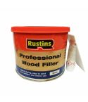 Rustins Professional Base & Hardener Wood Filler - 500g White