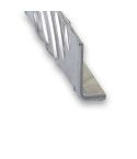 Raw Aluminium Checquer Plate Unequal Corner Profile - 30mm x 50mm x 2m