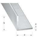 Raw Aluminium Equal Corner - 40mm x 40mm x 2m 