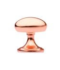 Primalite Rose Copper Oval Cupboard Knob - 32mm