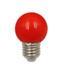 Tezla 1w Red LED Plastic Globe ES Party Lightbulb