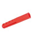 Red Plastic Plugs 6mm -  Pack 40