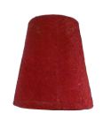 Abaca Cone Lamp Shade - Red