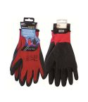 Pro User Black Crinkle Latex Coated Gloves - XL