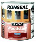 10 Year Ronseal Woodstain - Mahogany 2.5L