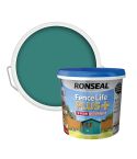 Ronseal Fence Life Plus Teal Matt Exterior Wood paint 5L