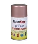 Plasti-kote Fast Dry Enamel Aerosol Paint Rose Gold 100ml
