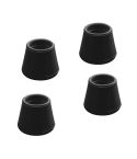 Amig Black Rubber Round Leg Tips / Ferrules