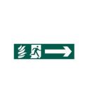 Fire Exit Man/arrow Right Sign