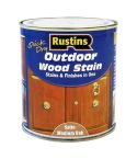 Rustins Quick Dry Outdoor Wood Stain - Satin Medium Oak 1L
