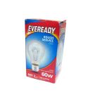 Eveready 60w Clear Rough Service GLS E27 / ES Lightbulb
