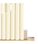 Blue Canyon Cream Satin Stripe Shower Curtain - 180cm
