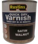 Rustins - Quick Dry Varnish Satin Walnut 250ml