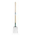  Draper 4 Prong Manure Fork with Wood Shaft