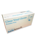 Powder Free Vinyl Gloves - Box of 100 - Size L