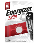 Energizer CR2032 3V Lithium Coin Cell Battery 1 Pk
