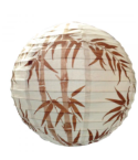 Bamboo pattern Paper Shade - Brown 14" (35cm)