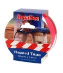 SupaDec Hazard Warning Tape 50x33m Red/White