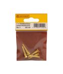 Centurion 1" x 10 Slotted Countersunk Brass Woodscrews - Pack Of 5
