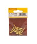 Centurion 1" x 6 Slotted Countersunk Brass Woodscrews - Pack Of 10