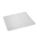 Blue Canyon Grid Shower Mat 53x53 - White