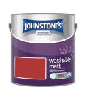 Johnstones Interior Washable Matt Paint - Signal Red 2.5L