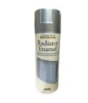 Rust-Oleum Radiator Enamel Silver Metallic Finish Spray Paint - 400ml