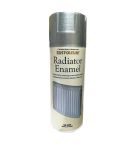 Rust-Oleum Radiator Enamel Silver Metallic Finish Spray Paint - 400ml