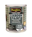 Rustins QD Satin Garden Paint - Silver Mound 750ml