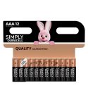 Duracell Simply AAA Batteries - Pack Of 12