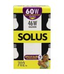 Solus 60W=46W BC Clear A55 Halogen Energy Saving Light Bulb