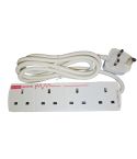 Plymouth 4 Gang 2 Metre Surge Protected Extension Lead