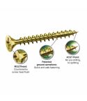 Spax Woodscrews With Yellox Coating - Boxes of 200