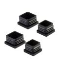 Amig Square Inner Black Plastic Leg Tips / Ferrules