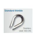 Thimble Stainless Steel 4mm (Pack of 2)