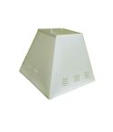 Wave Stencil Square Lamp Shade - 25cm Cream