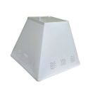 Wave Stencil Square Lamp Shade - 30cm Cream